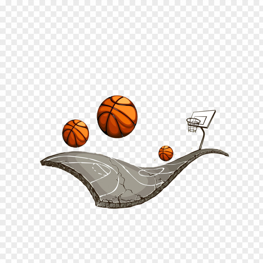 Basketball Court And Streetball Clip Art PNG