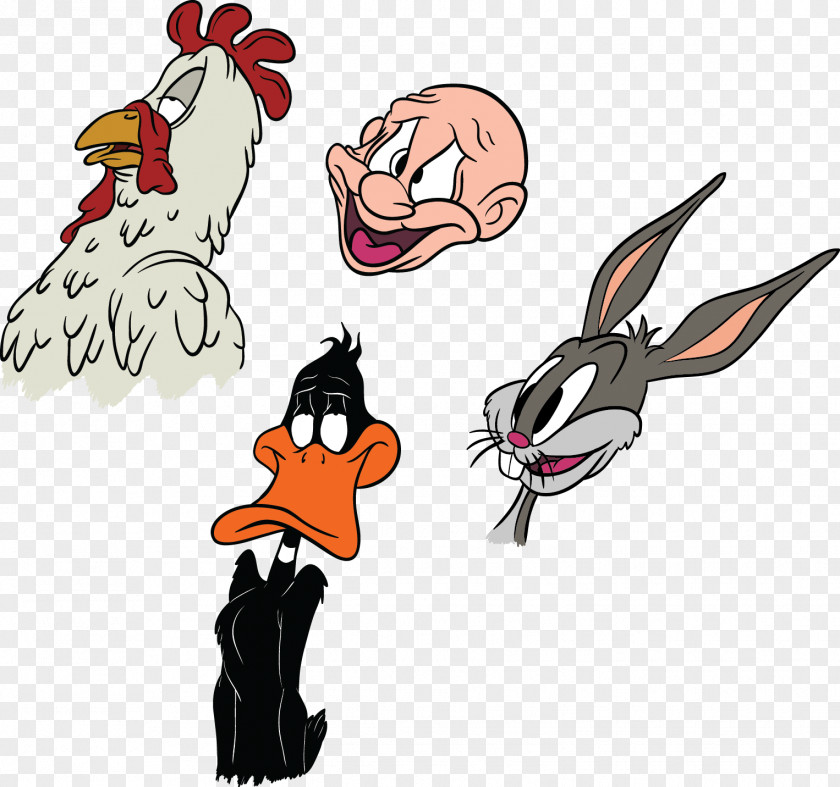Elmer Fudd Daffy Duck Ralph Wolf And Sam Sheepdog Looney Tunes Rooster PNG