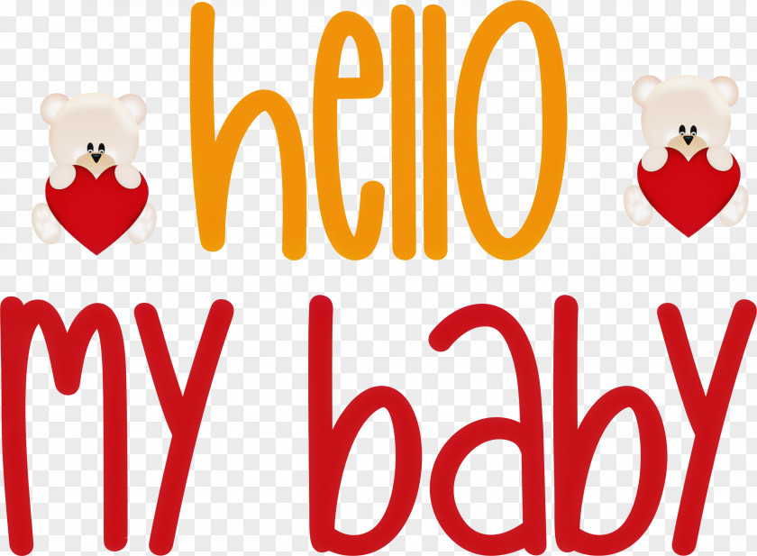 Hello My Baby Valentines Day Quote PNG