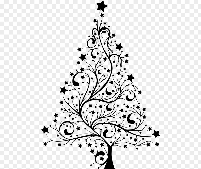 Interior Design Coloring Book Christmas Tree Line Drawing PNG