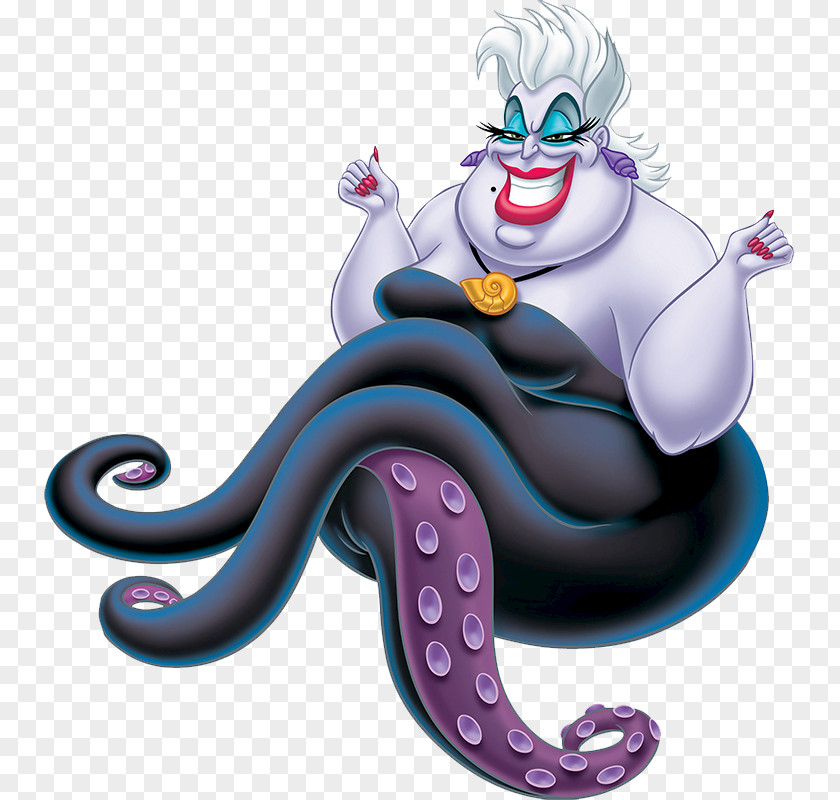 Mermaid Ursula Maleficent Evil Queen Ariel Cruella De Vil PNG