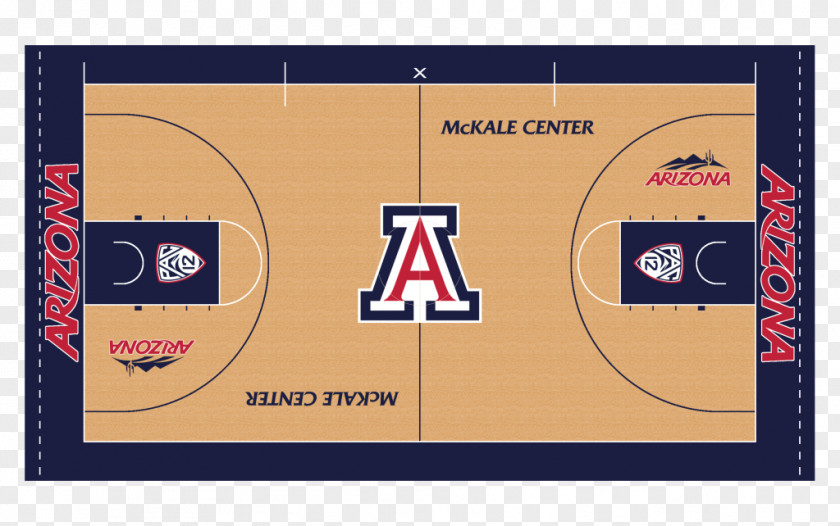 Nba Arizona Wildcats Men's Basketball McKale Center Women's NBA Court PNG