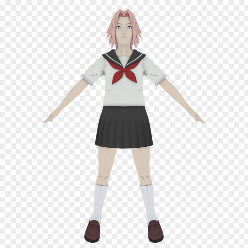 Sakura School Uniform Costume PNG