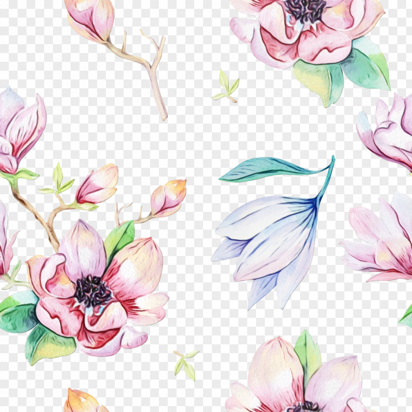 Watercolor Painting Magnolia Drawing Flower PNG