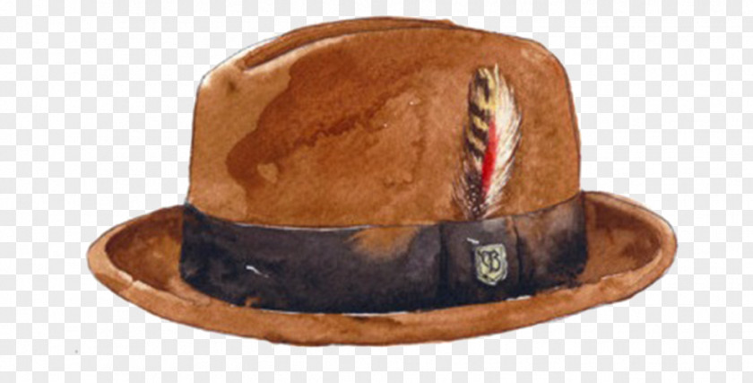 Brown Hat Bowler Adobe Illustrator PNG