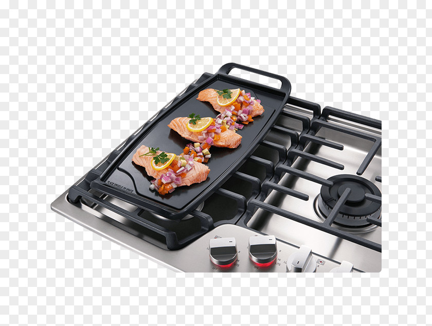 LG Studio Gas Cooktop LSCG Burner Cooking Ranges Stainless Steel PNG