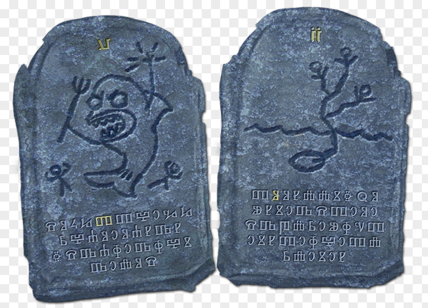 Stone Tablet Headstone Stele Carving Memorial Rock PNG