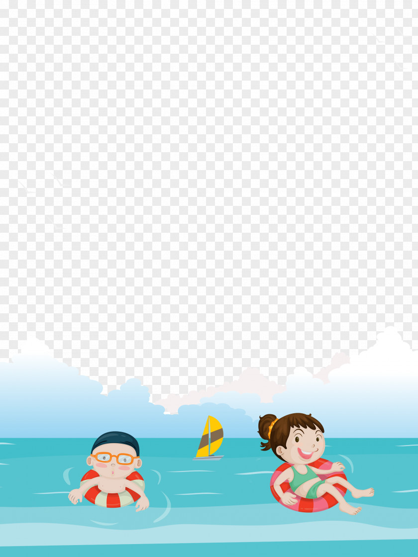 Swimming Training Material Poster PNG