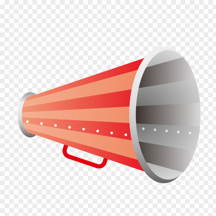 Red Lines Texture Megaphone PNG