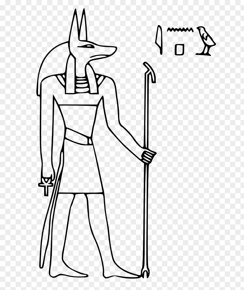 Anubis Ancient Egypt Egyptian Hieroglyphs PNG