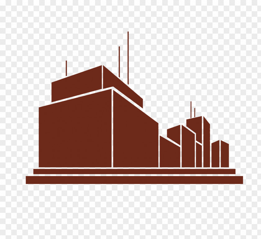 Building Factory Industry Silhouette PNG