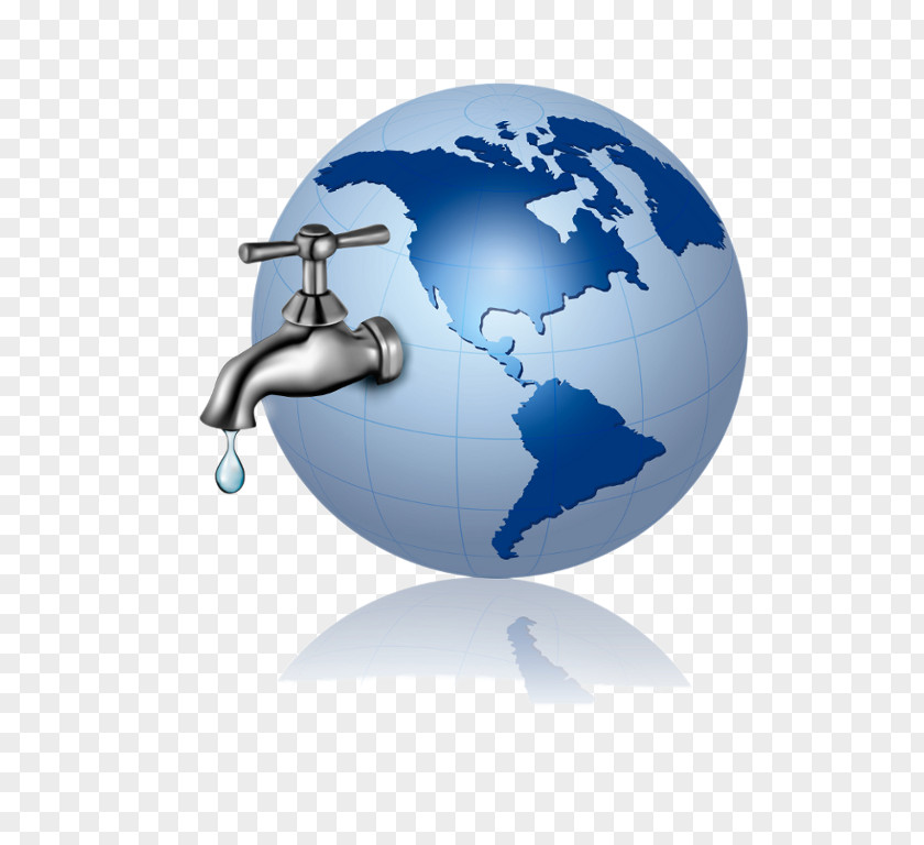 Earth Globe Tap Drinking Water PNG