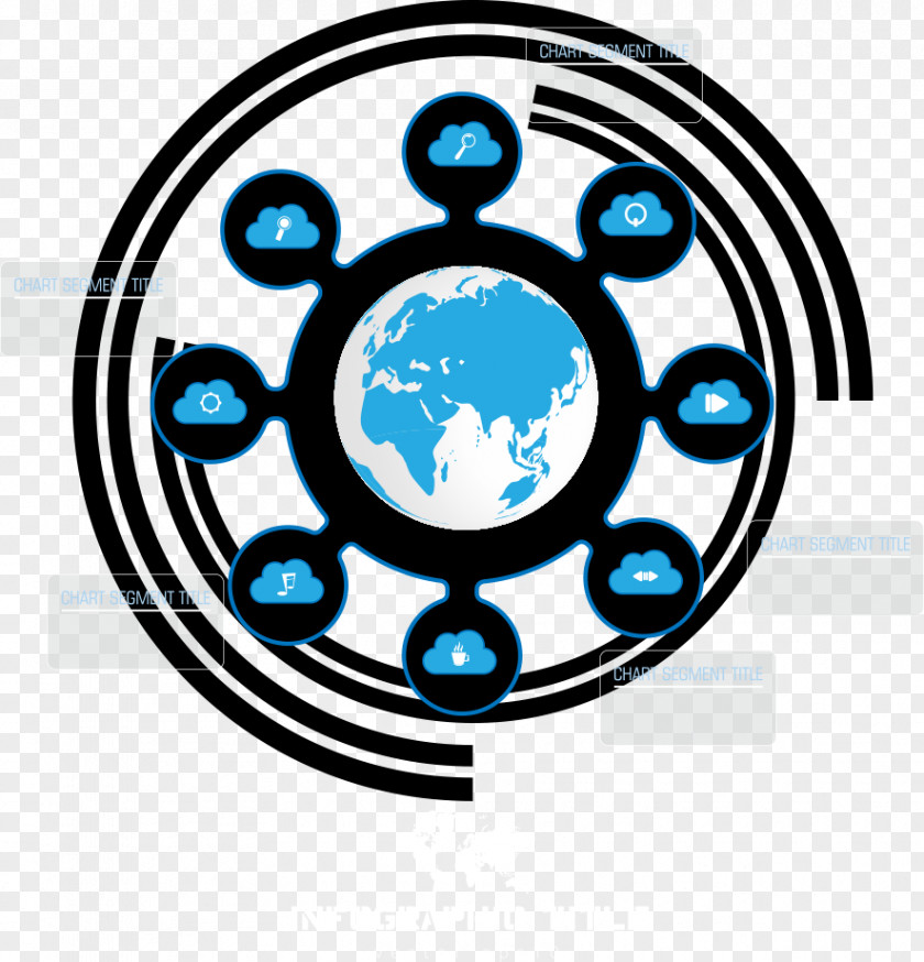 Blue Earth Vector Chart Circle PNG