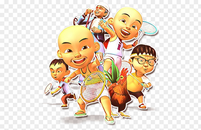 Gesture Sharing Upin Ipin PNG