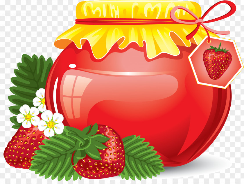 Jam Juice Strawberry Fruit Preserves Clip Art PNG