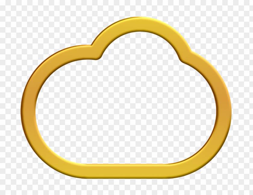 Oval Yellow Awan Icon Cloud Creanimasi PNG