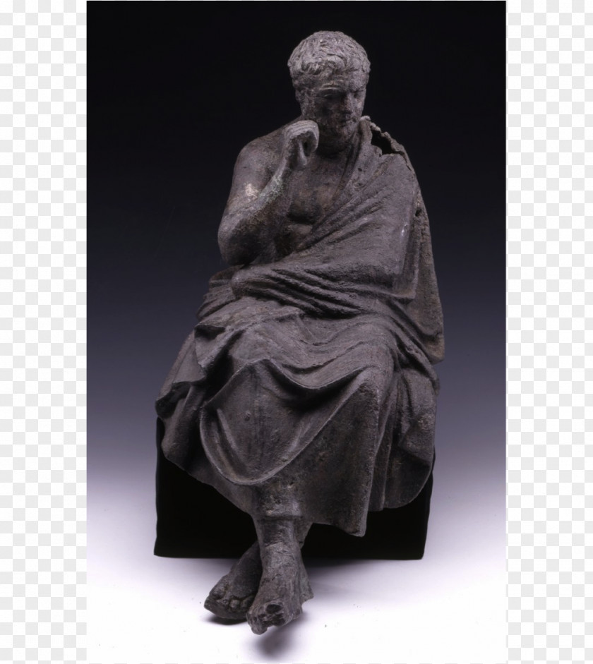 Philosopher Statue Classical Sculpture Figurine Stone Carving PNG