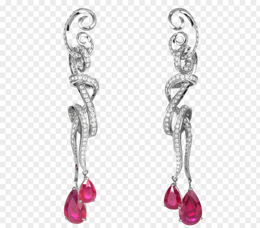 Rose Red Jewelry Earring Ruby Jewellery Designer PNG