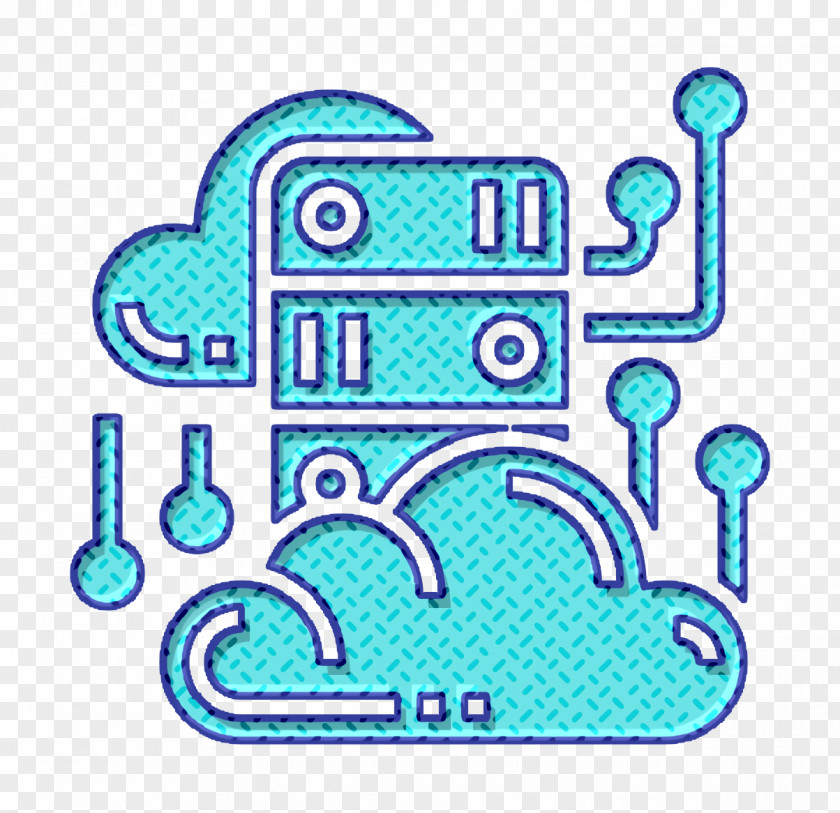 Migrating Icon Cloud Service System PNG