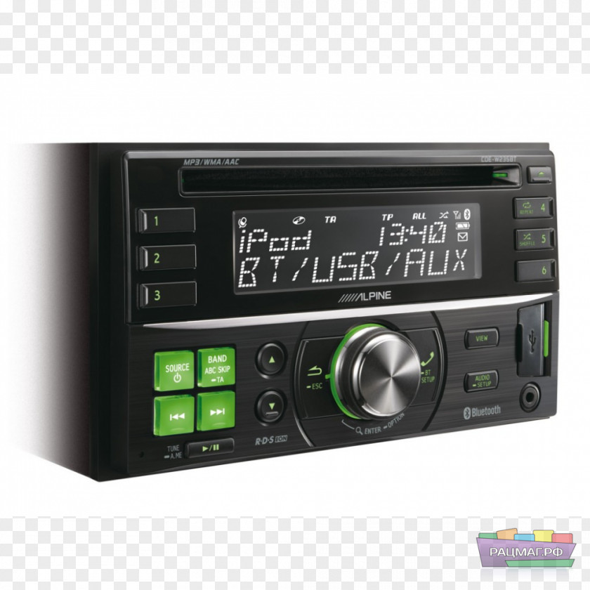 USB Alpine CDE W233R CD Receiver Automotive Head Unit Player Electronics Compact Disc PNG