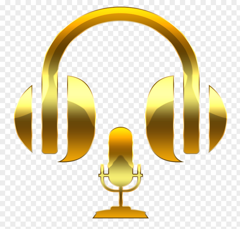 Headphones Microphone Disc Jockey Advertising Logo PNG