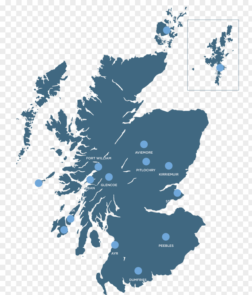 Map Scotland Vector PNG