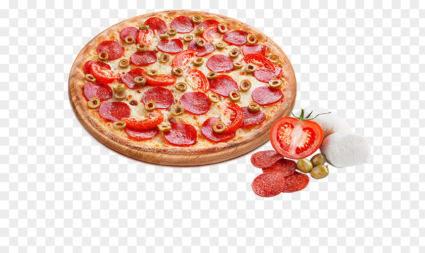 Pizza Sicilian Salami Prosciutto Tarte Flambée PNG