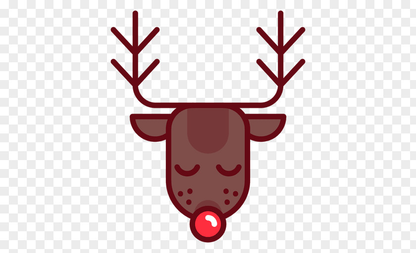 Reindeer Red Deer Antler Clip Art PNG