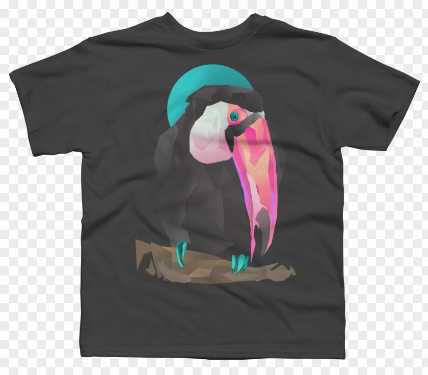 Tucan T-shirt Clothing Design By Humans Crew Neck PNG