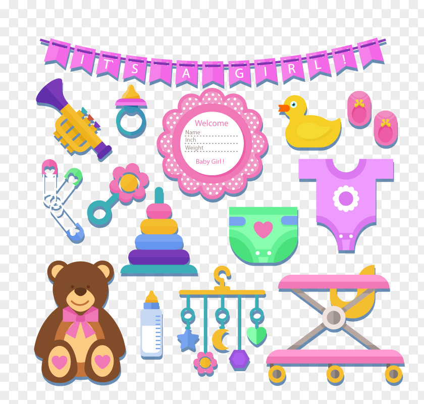 Vector Elements Baby Euclidean Toy Clip Art PNG