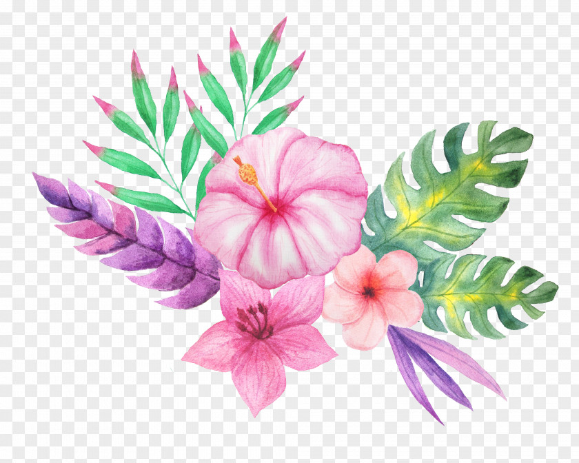 Watercolor Flower Painting Art Clip PNG