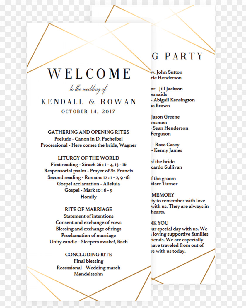 Wedding Geometric Invitation Reception Ceremony Convite PNG