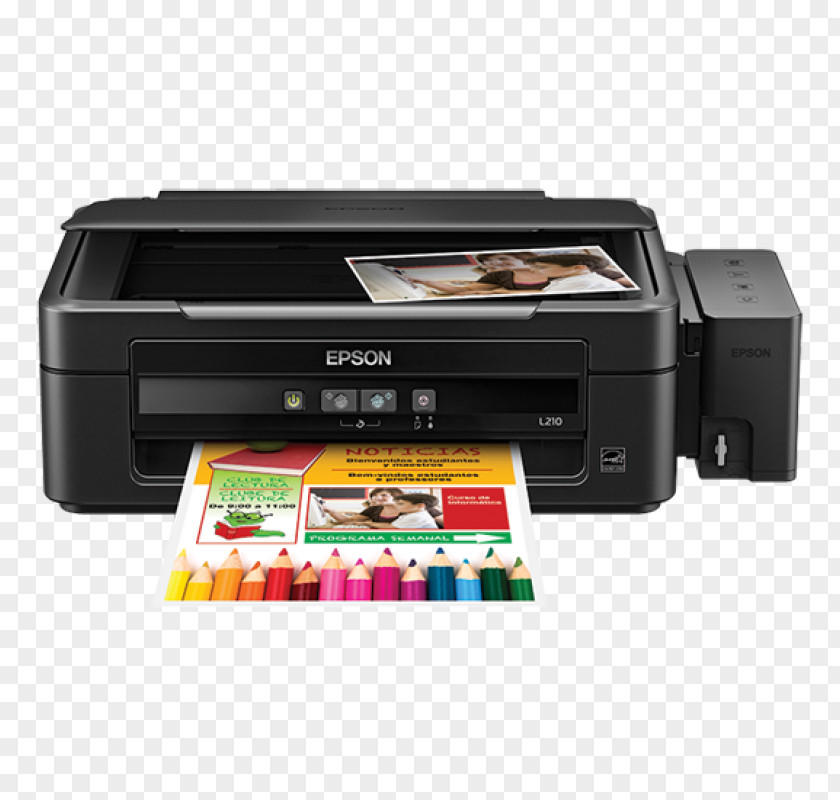 Printer Multi-function Epson Inkjet Printing PNG