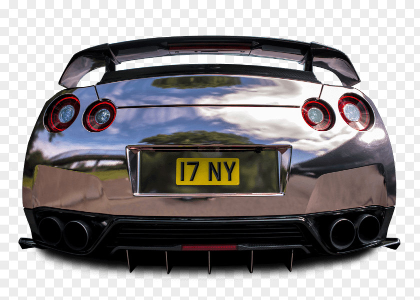 Car Nissan GT-R Exhaust System Bumper Vehicle License Plates PNG