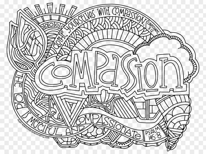 Compassionate Prints Coloring Book Drawing Child Compassion Illustration PNG