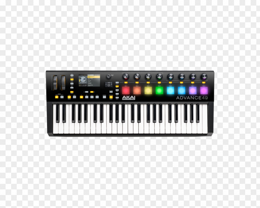 Key Performance Computer Keyboard Akai Advance 49 61 Software Synthesizer PNG