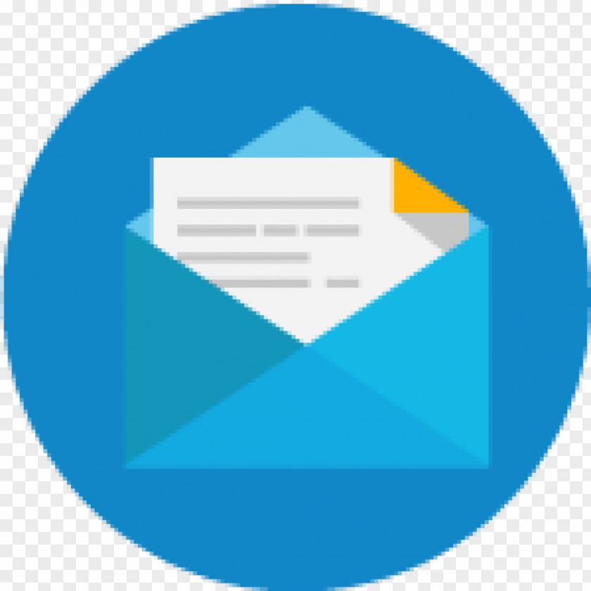 Send Email Button Blue Logo Circle Brand PNG