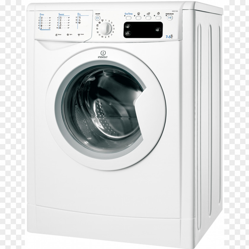 Washing Machine Clothes Dryer Indesit Co. Machines Home Appliance European Union Energy Label PNG