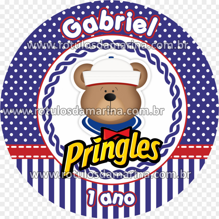 Ursinho Marinheiro Label Logo Adhesive Pringles Food PNG