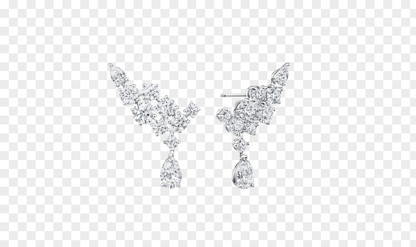 Glittering Diamond Earring Jewellery Harry Winston, Inc. PNG