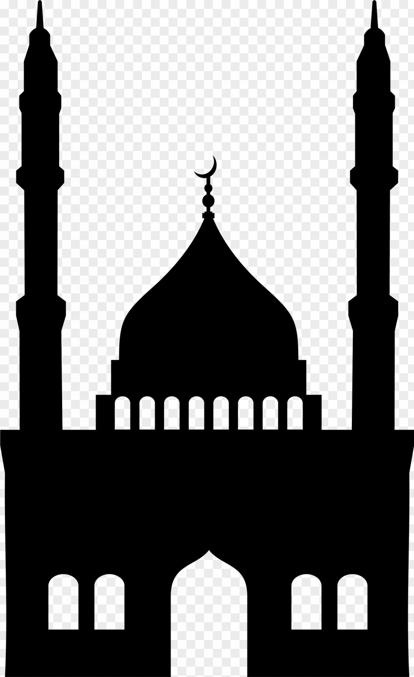 The Black Line Church Of Eid Al Fitr Mosque Muslim Islam Illustration PNG