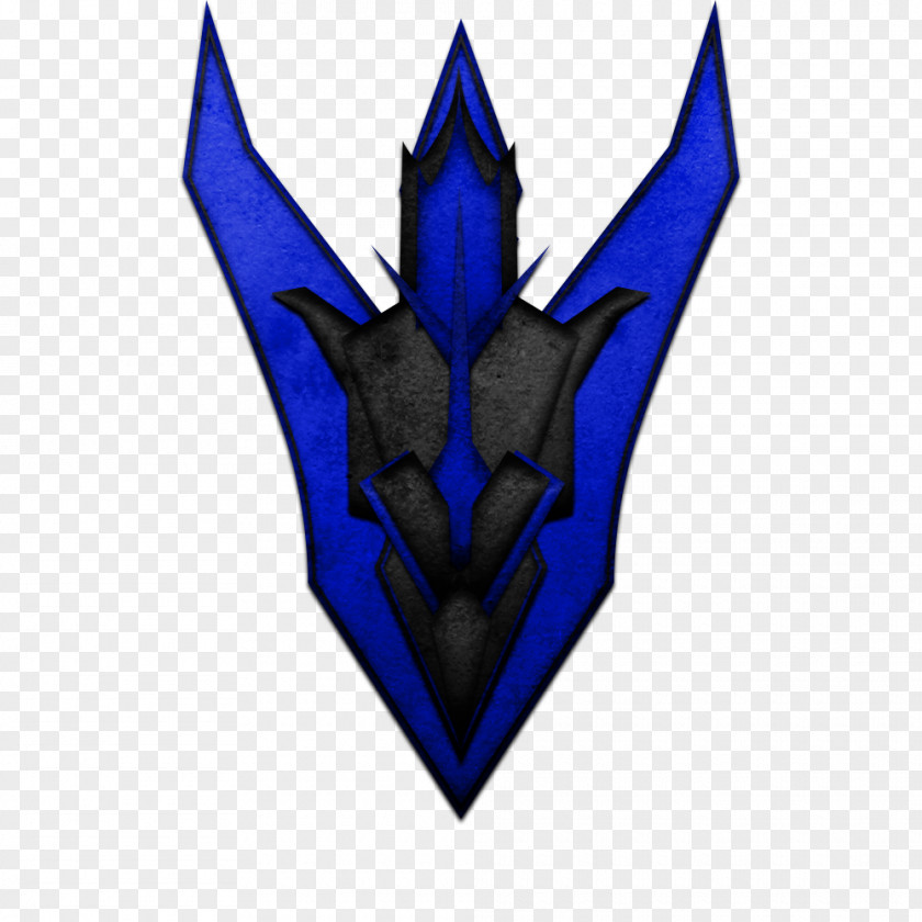 Leaf Symbol Character Electric Blue PNG