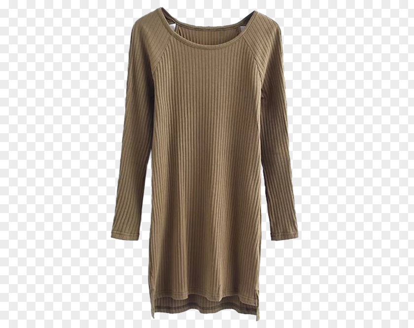 Long Sleeve Dresses T-shirt Sweater Dress Jacket PNG