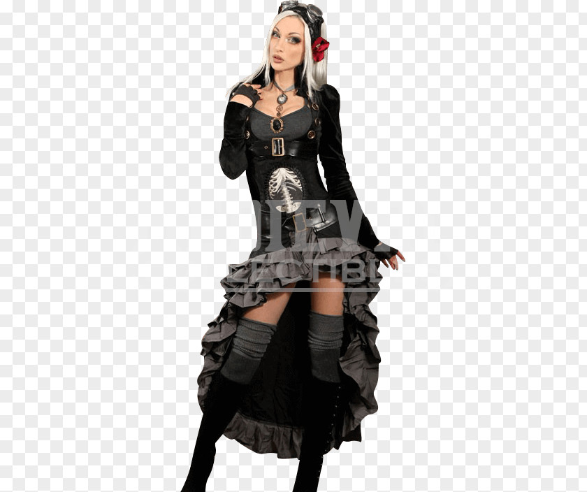 Neovictorian Costume Design Tailcoat Corset Steampunk PNG