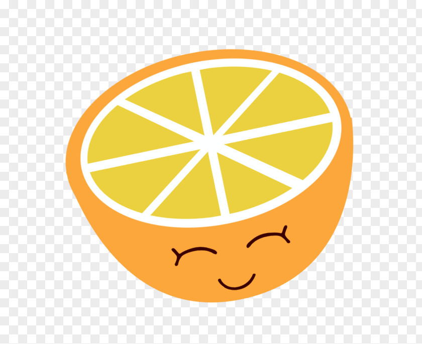 Orange Cartoon Smiley Face Juice Clip Art PNG