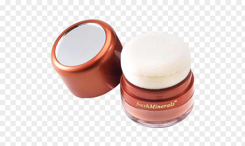 Powder Puff Face Bronzer Mineral Rouge PNG