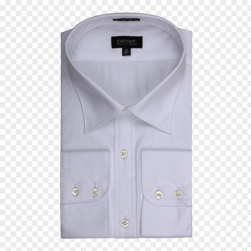 Twill Dress Shirt Button Collar Sleeve PNG