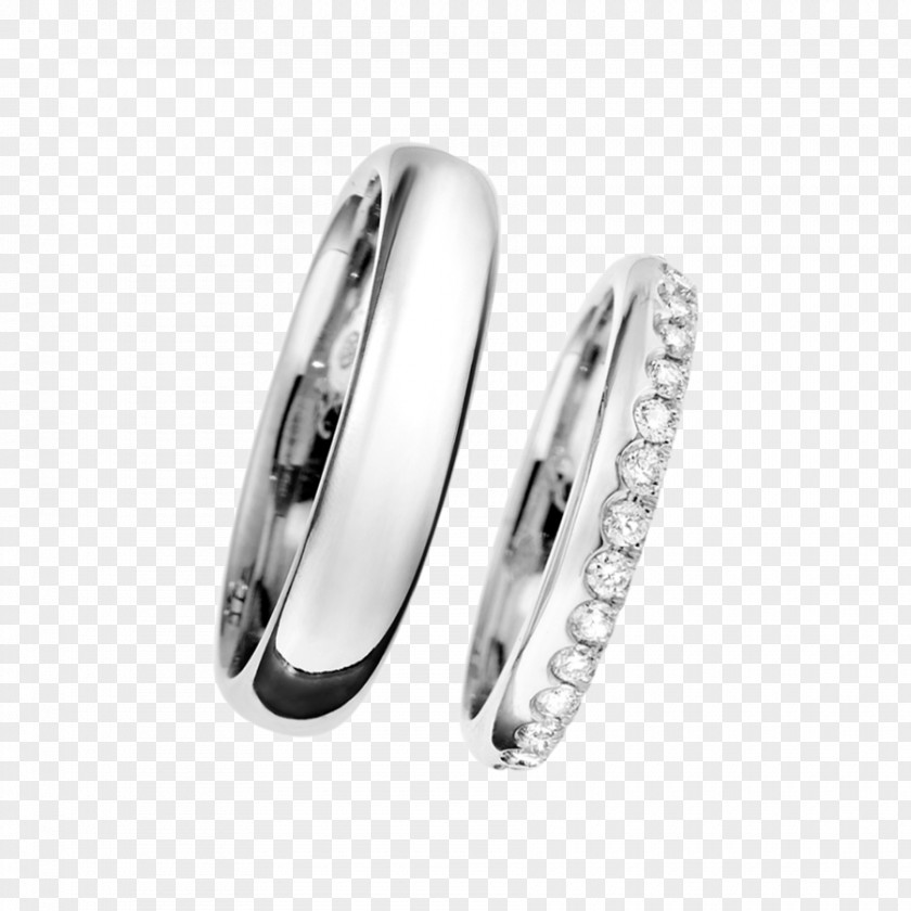 Wedding Ring Platinum Silver Earring PNG
