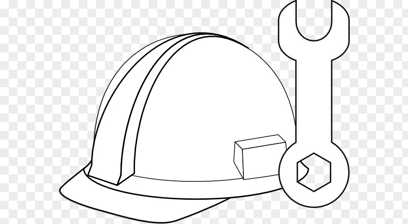 White Hat Construction Hard Hats Tool Clip Art PNG