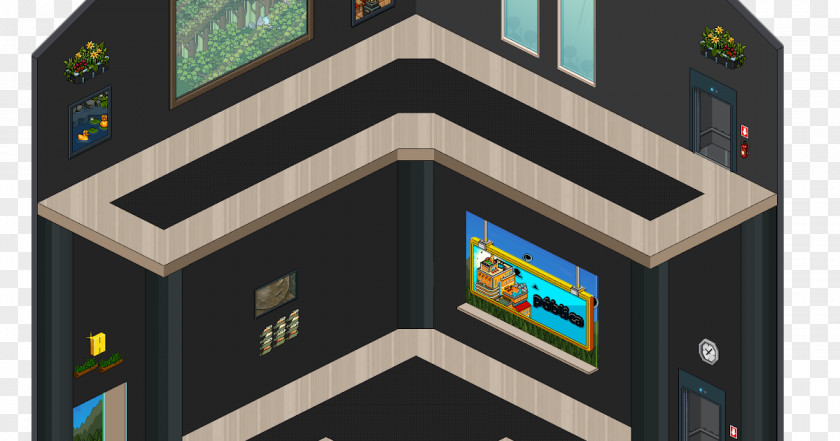 Avatar Habbo Hall Game Room PNG